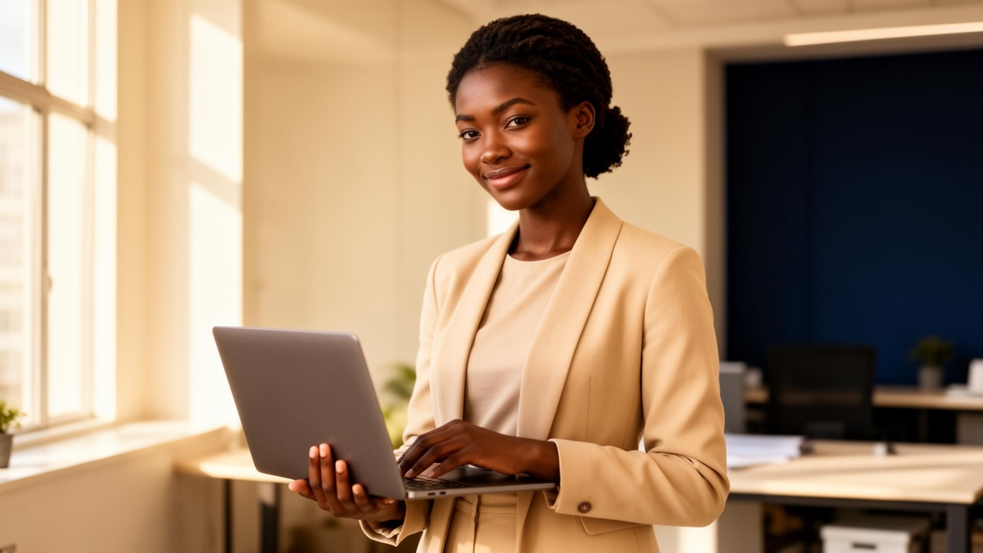 Confident business owner ready to launch her LLC